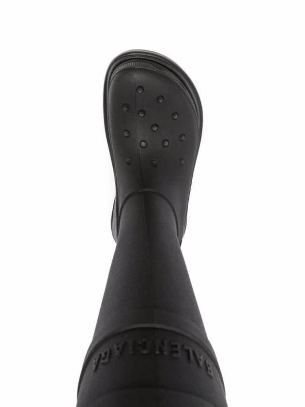 Luxury Balenciaga Trending 2025 Crocs Rain Boots Black
