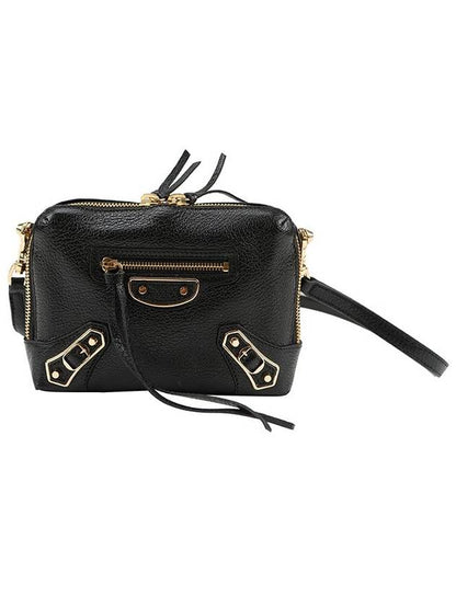 Luxury Balenciaga Trending 2025 Metal Reporter Mini Cross Bag Black