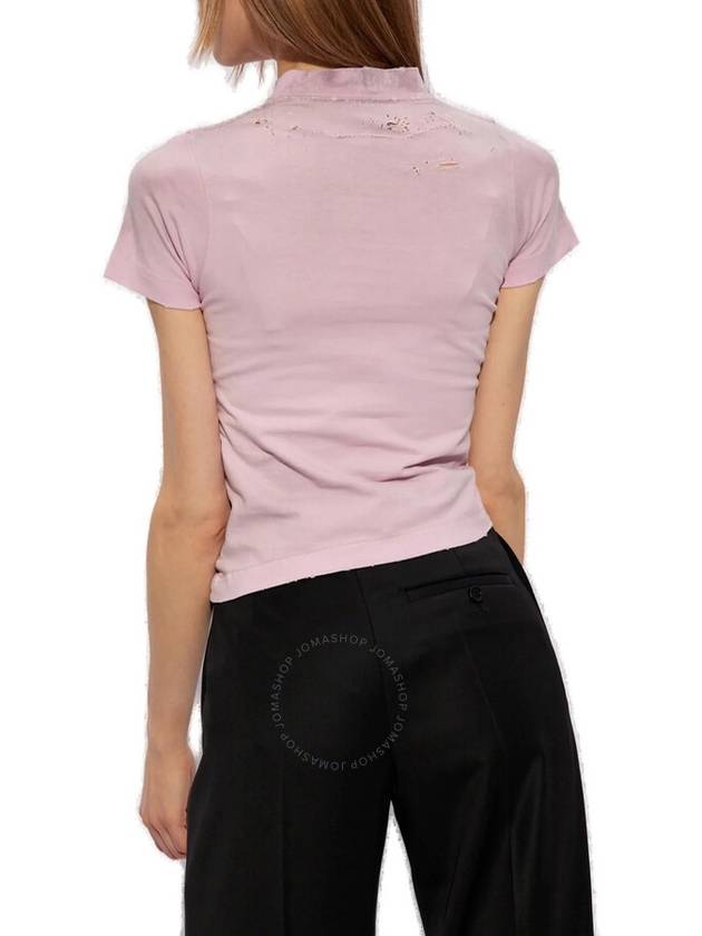 Luxury Balenciaga Trending 2025 logo print distressed t-shirt 788246TQVJ5