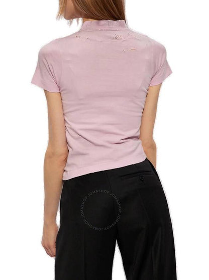 Luxury Balenciaga Trending 2025 logo print distressed t-shirt 788246TQVJ5