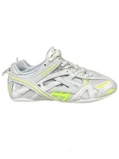 Luxury Balenciaga Trending 2025 Drive Low Top Sneakers Fluo Yellow White