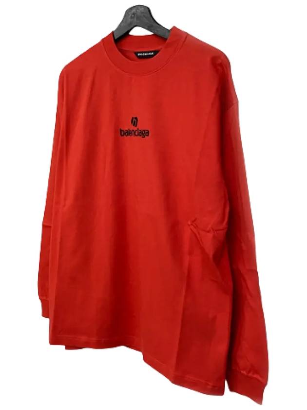 Luxury Balenciaga Trending 2025 Logo Cotton Sweatshirt Red