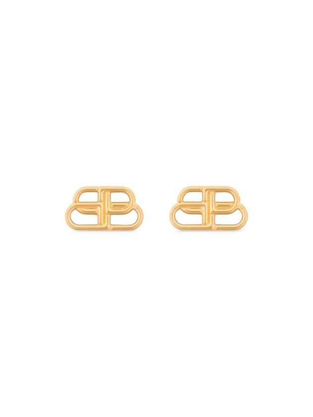 Luxury Balenciaga Trending 2025 BB Logo Stud Earrings Gold