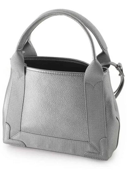 Luxury Balenciaga Trending 2025 Navy Cabas XS Leather Tote Bag Grey
