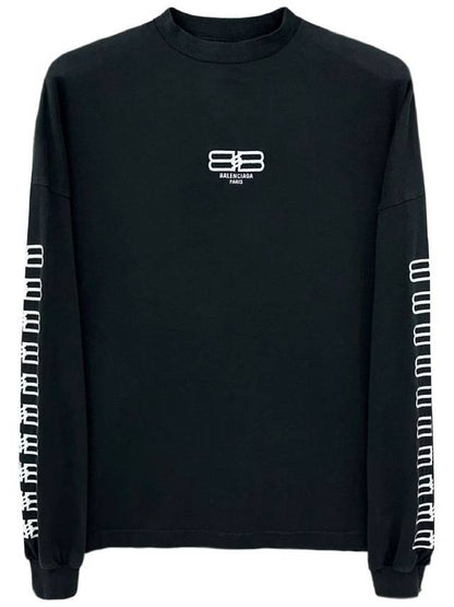 Luxury Balenciaga Trending 2025 BB Logo Sweatshirt Black
