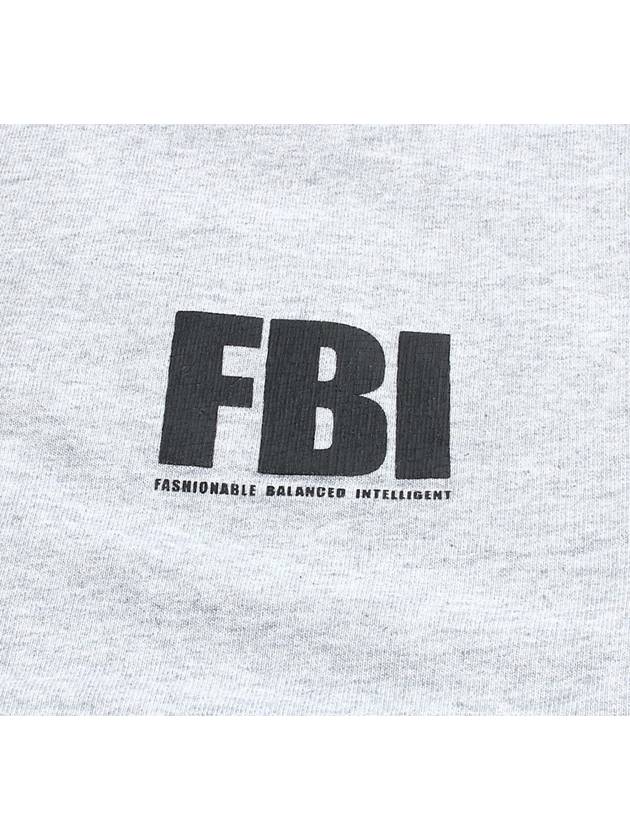 Luxury Balenciaga Trending 2025 FBI Logo Sweatshirt Grey