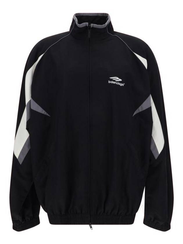 Luxury Balenciaga Trending 2025 3B Sports Icon Medium Fit Track Jacket Black
