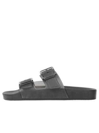 Luxury Balenciaga Trending 2025 Mallorca Strappy Leather Slippers Black