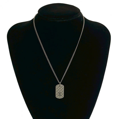 CHANEL Necklace metal Silver
