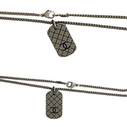 CHANEL Necklace metal Silver