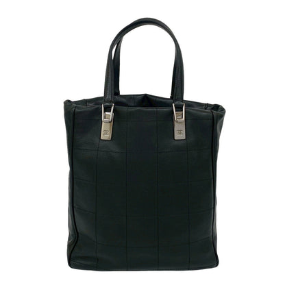 CHANEL Tote Bag Matt caviar skin black Chocolate bar