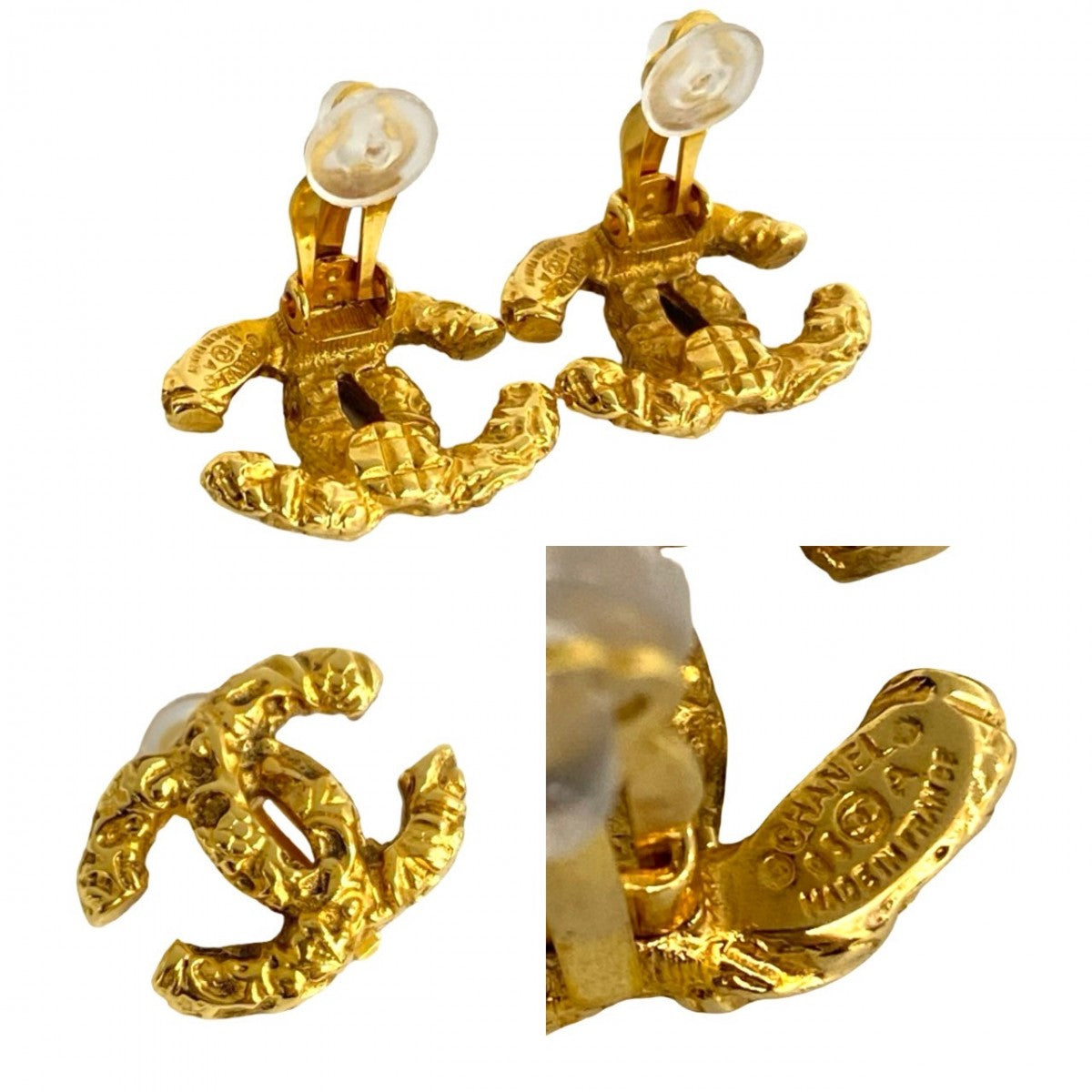 CHANEL Earring Gold Plated gold