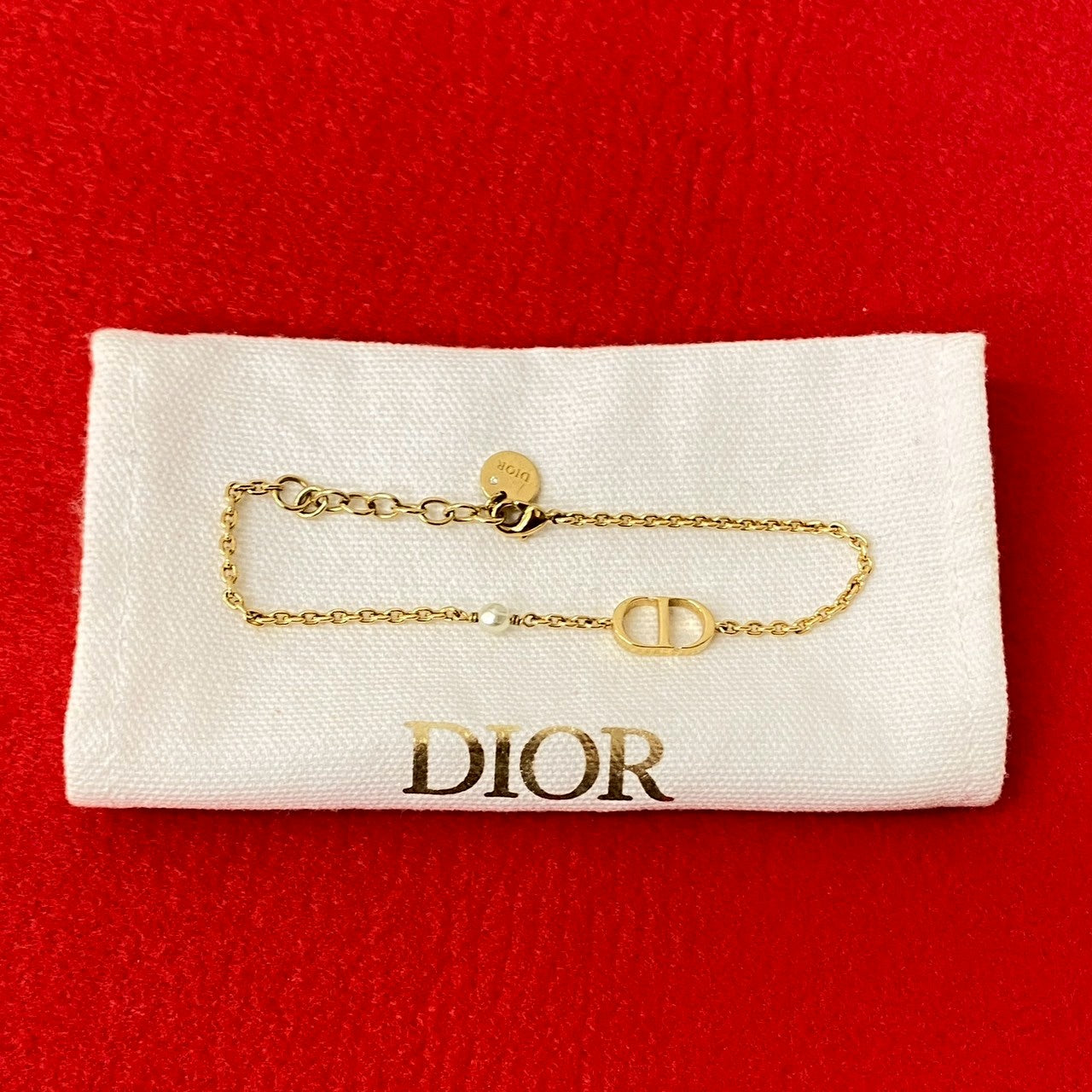 Dior bracelet Fake pearl gold