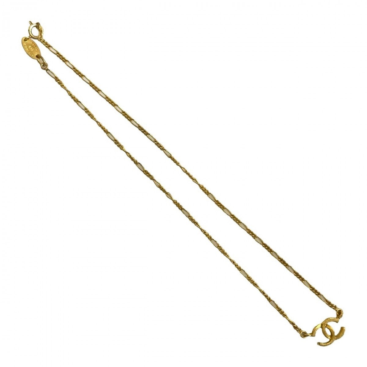 CHANEL Necklace Gold Plated gold