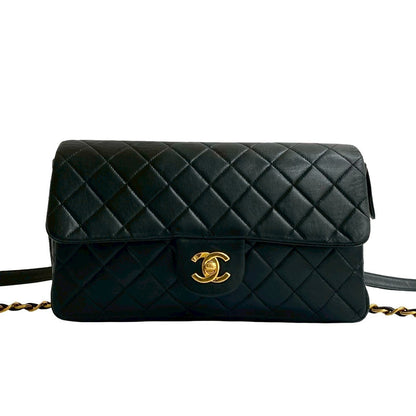 CHANEL Backpack lambskin black Matrasse