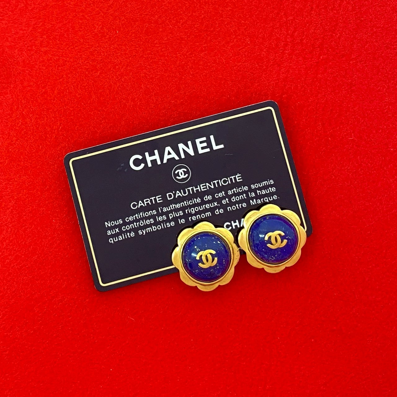 CHANEL Earring Gold Plated gold