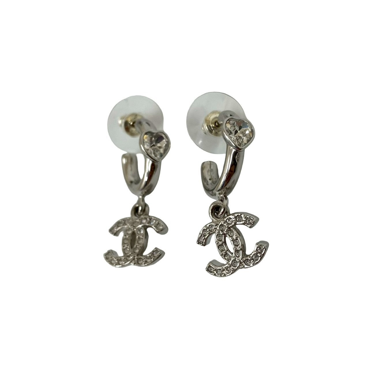 CHANEL Pierce metal Silver