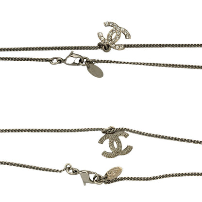 CHANEL Necklace metal Silver
