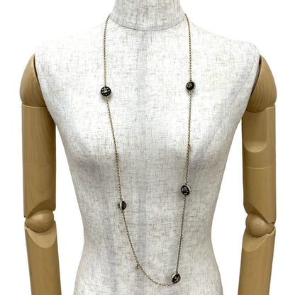 CHANEL Necklace Gold Plated gold