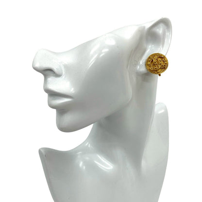 CHANEL Earring Gold Plated gold