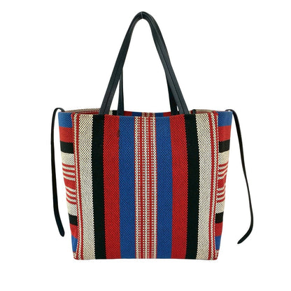 CELINE Tote Bag canvas Navy Hippo Phantom
