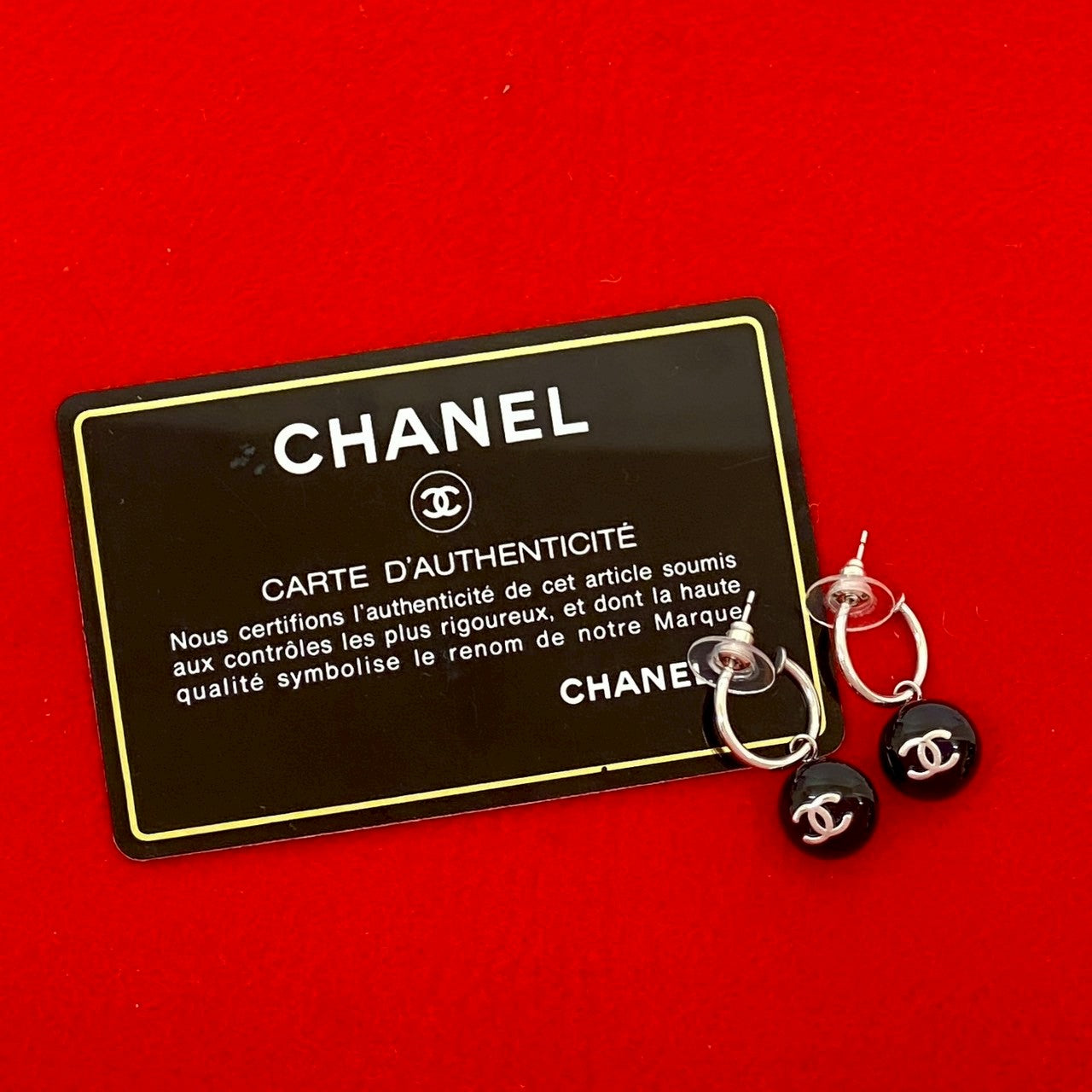 CHANEL Pierce alloy Silver