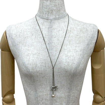 CHANEL Necklace metal Silver