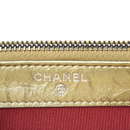 CHANEL METALLIC AGED QUILTED CALFSKIN SMALL GABRIELLE CLUTCH