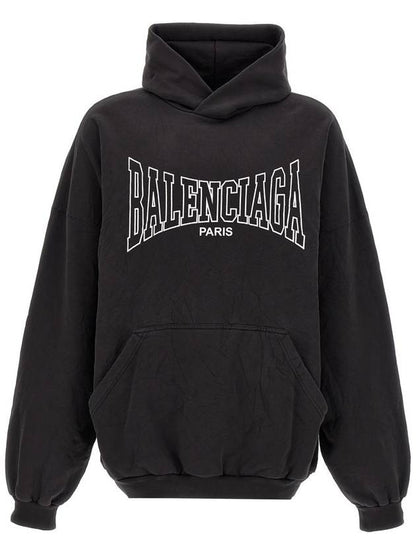 Luxury Balenciaga Trending 2025 Paris Logo Print Hoodie Black