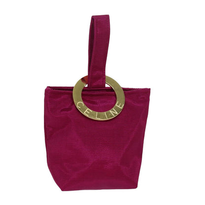 Luxury CELINE Circle Pouch Nylon Pink  80056