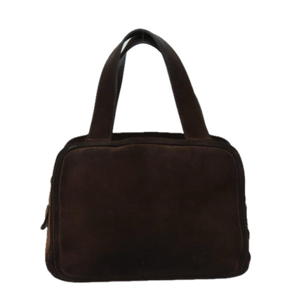 Luxury CELINE Hand Bag Suede Brown  80059