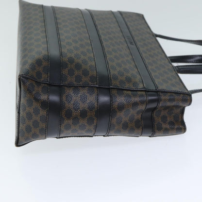 Luxury CELINE Macadam Canvas Hand Bag Black Brown  80079