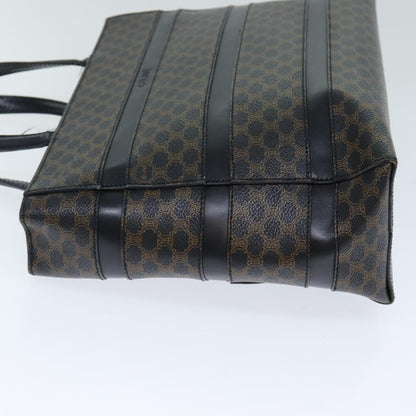 Luxury CELINE Macadam Canvas Hand Bag Black Brown  80079