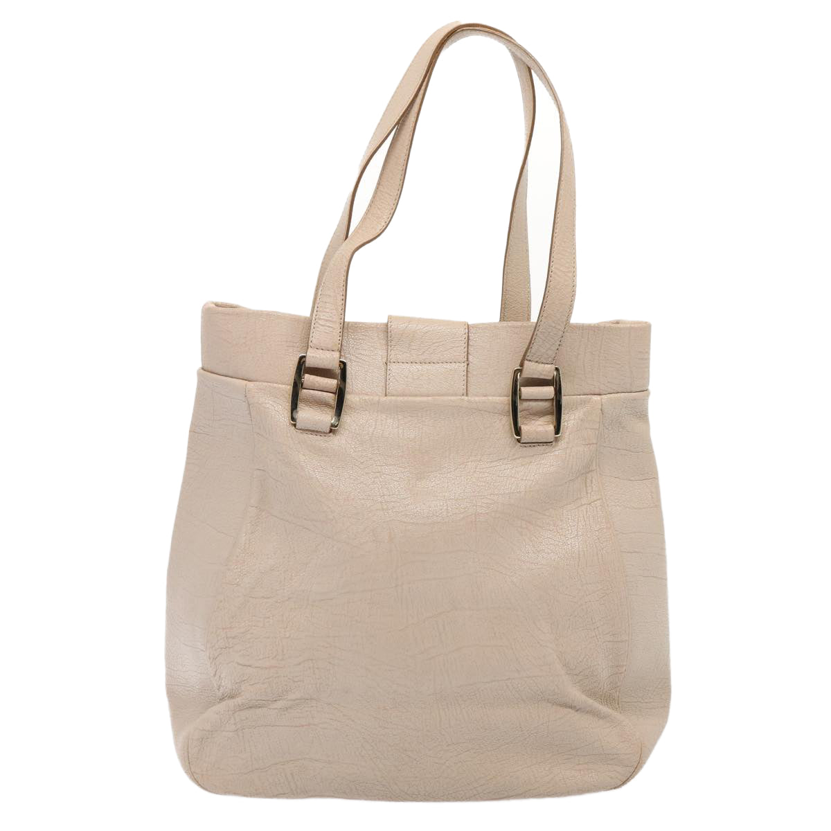 Luxury CELINE Shoulder Bag Leather Beige  80083