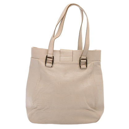 Luxury CELINE Shoulder Bag Leather Beige  80083
