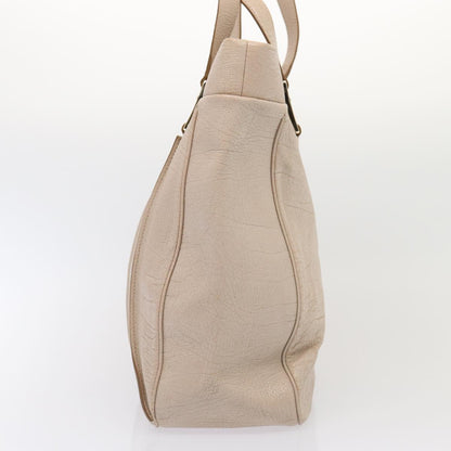 Luxury CELINE Shoulder Bag Leather Beige  80083