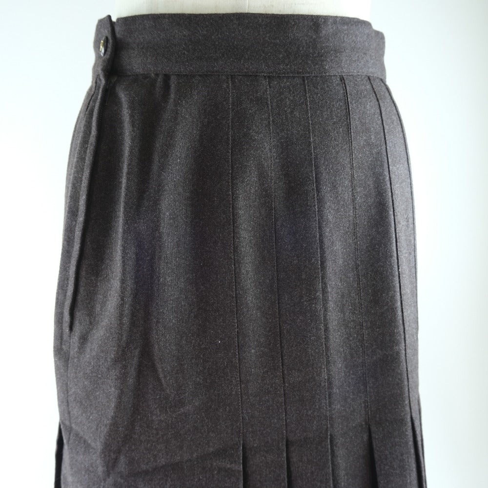 CHANEL skirt P03640V03532 wool Brown Flare Women 36