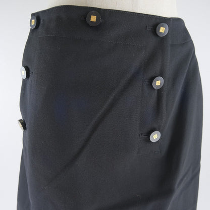 CHANEL skirt P08800V05079 wool black Women 38
