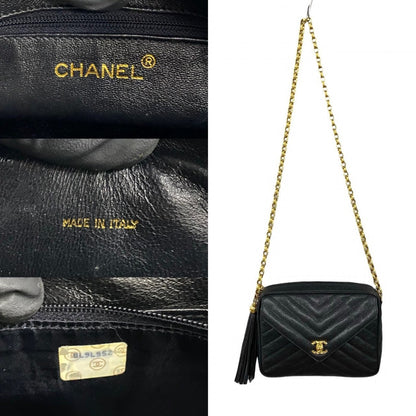 CHANEL Shoulder Bag Matt caviar skin black COCO Mark Women