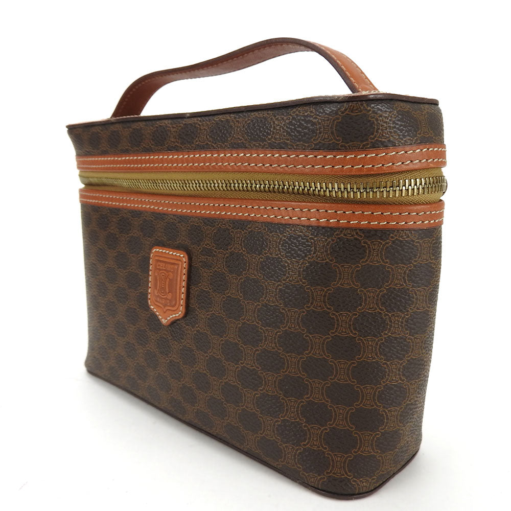 CELINE Handbag PVC, Leather Brown Macadam Women