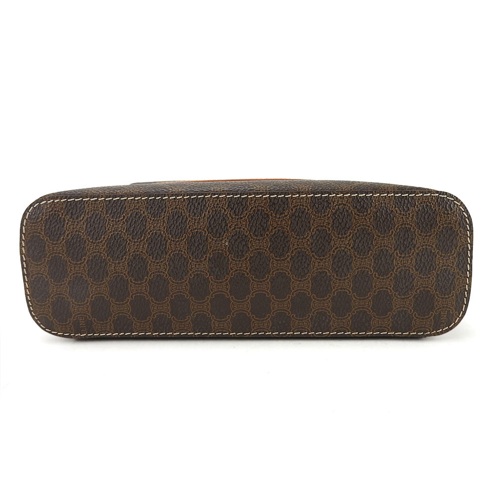 CELINE Handbag PVC, Leather Brown Macadam Women