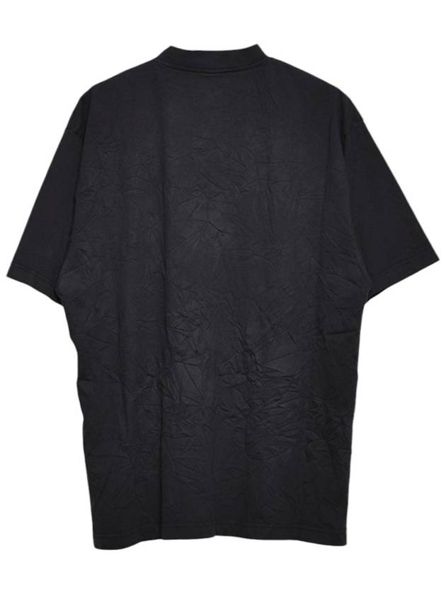 Luxury Balenciaga Trending 2025 Logo Print Cotton Short Sleeve T-Shirt Black