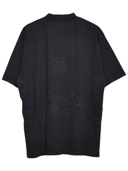 Luxury Balenciaga Trending 2025 Logo Print Cotton Short Sleeve T-Shirt Black