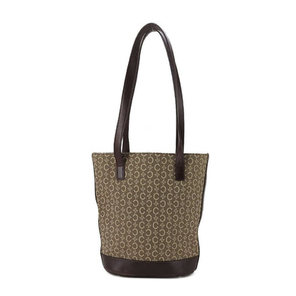 CELINE Tote Bag Canvas, Leather beige Sulky Women