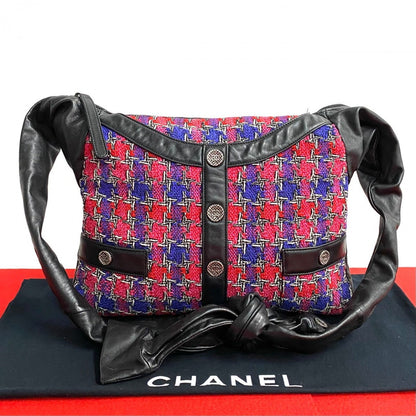 CHANEL Shoulder Bag Tweed, Lambskin pink COCO Mark Girl chanel Women