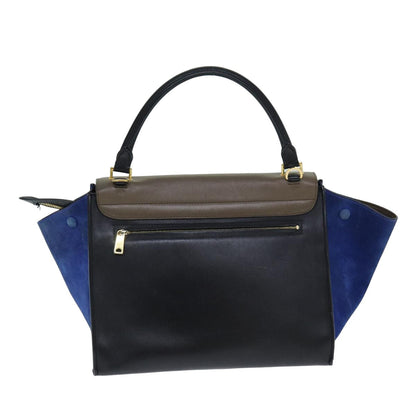 Luxury CELINE Hand Bag Leather Suede Brown Black blue  80877