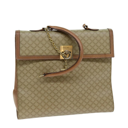 Luxury CELINE Macadam Canvas Hand Bag Beige  80878