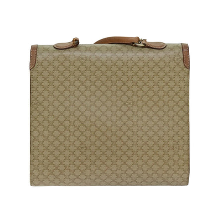 Luxury CELINE Macadam Canvas Hand Bag Beige  80878