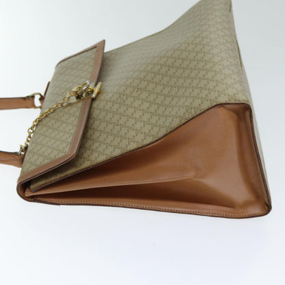 Luxury CELINE Macadam Canvas Hand Bag Beige  80878
