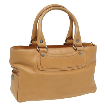 Luxury CELINE Hand Bag Leather Beige  80885